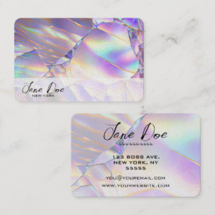 Create Your Own Pearl Pink Opal Business Card