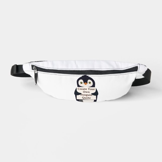 Create Your Own Penguin Quote Bum Bags (Front)