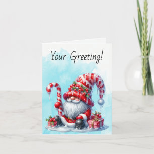 Create Your Own Peppermint Candy Christmas Holiday Card