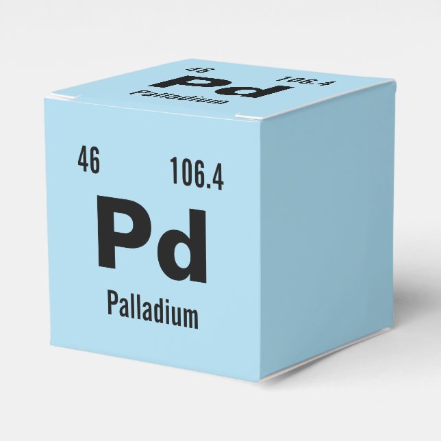 Create your own Periodic Table of the Elements Favour Box (Front Side)