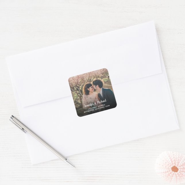 Create your own personal photo Wedding seals (Envelope)