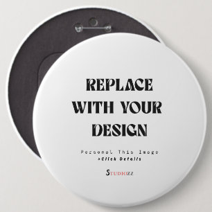 Create Your Own Personalise 6 inch Cm Round Badge