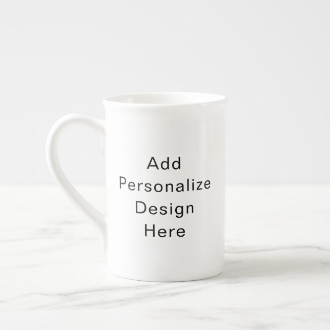 create your own personalise bone china mug (Left)