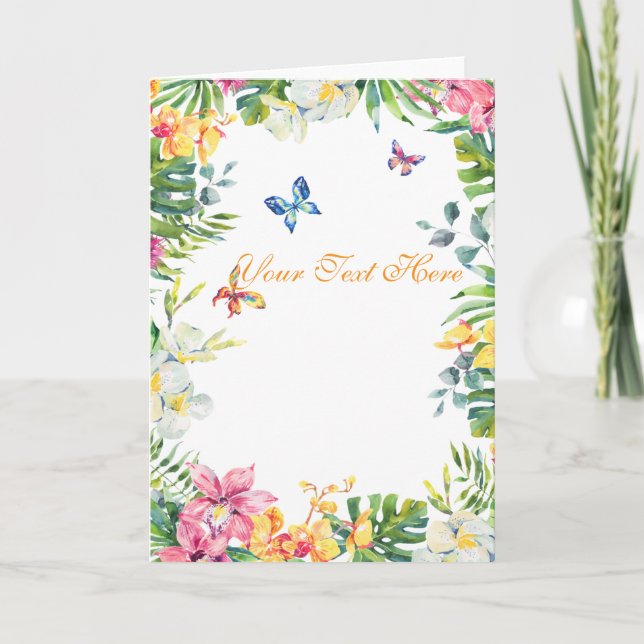 Create Your Own personalise Folded Greeting Card (Front)