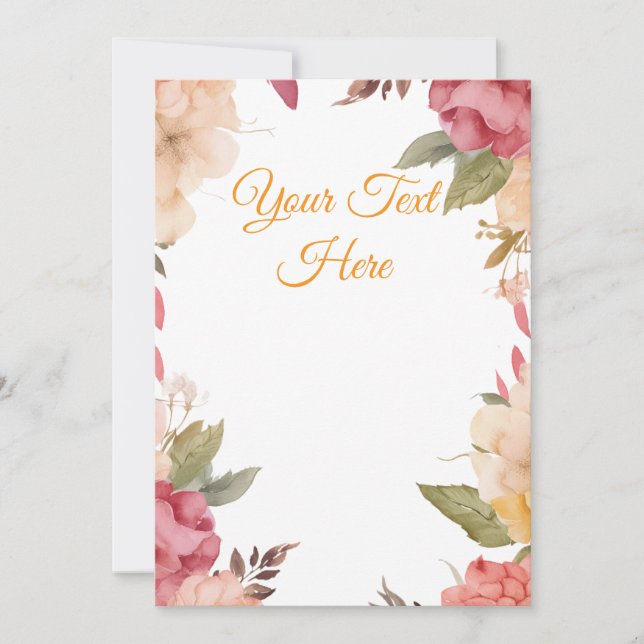 Create Your Own personalise Holiday Card (Front)