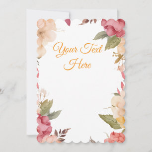 Create Your Own personalise Holiday Card