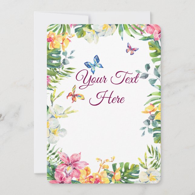 Create Your Own personalise Holiday Card (Front)