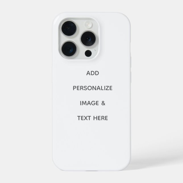 Create Your Own Personalise iPhone Case (Back)