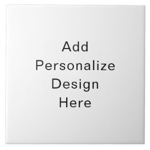 create your own personalise Large (6" X 6") Ceramic Tile