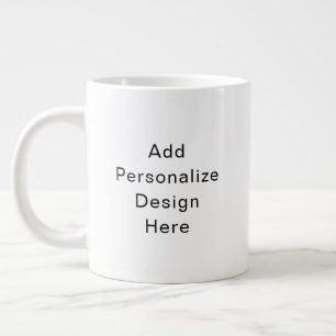 create your own personalise large coffee mug