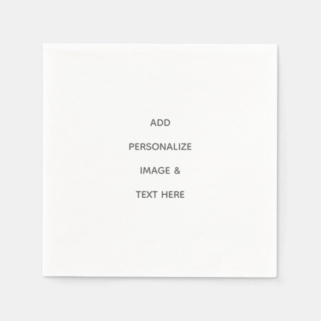 Create Your Own Personalise Napkin (Front)