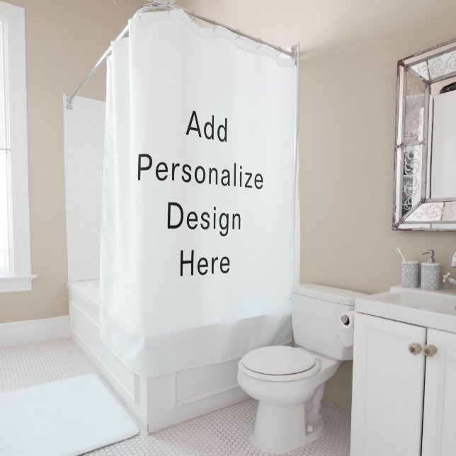 create your own personalise shower curtain (In Situ)