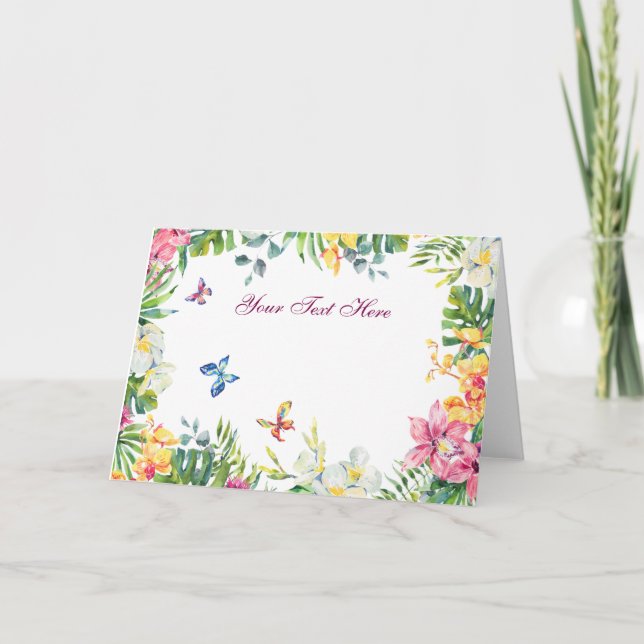 Create Your Own personalise Thank You Card (Front)