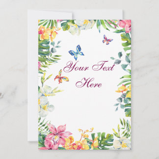 Create Your Own personalise Thank You Card