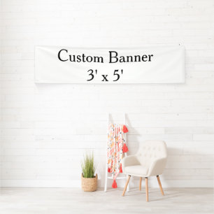 create your own personalise Vinyl 2.5' x 10'ndoor Banner