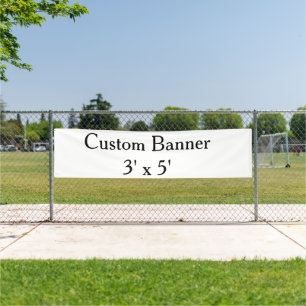 create your own personalise Vinyl 2.5' x 10outdoor Banner