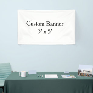 create your own personalise Vinyl 3' x 5' indoor Banner