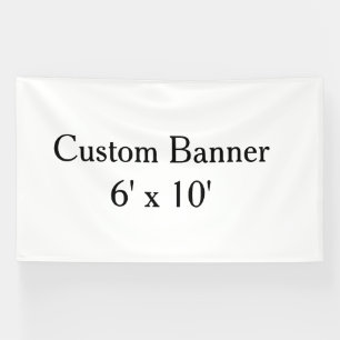 create your own personalise Vinyl 6' x 10'.ndoor Banner