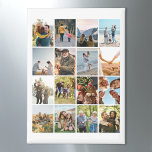 Create Your Own Personalised 16 Photo Collage Magnet<br><div class="desc">Create your own photo collage magnet featuring 16 of your favourite pictures.</div>