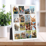 Create Your Own Personalised 16 Photo Collage Plaque<br><div class="desc">Create your own photo collage plaque featuring 16 of your favourite pictures.</div>
