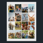Create Your Own Personalised 16 Photo Collage Poster<br><div class="desc">Create your own photo collage poster featuring 16 of your favourite pictures.</div>