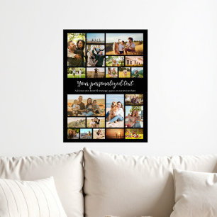 Create Your Own Personalised 22 Photo Collage Poster