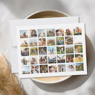 Create Your Own Personalised 35 Photo Collage Postcard