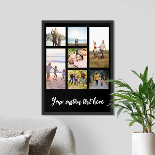 Create Your Own Personalised 7 Photo Collage Poster