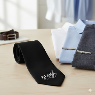 Create Your Own Personalised Back Name Monogram  Tie
