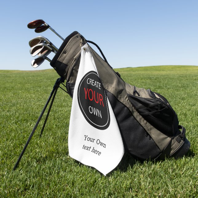 Create Your Own - Personalised, branded / Custom Golf Towel (Green)