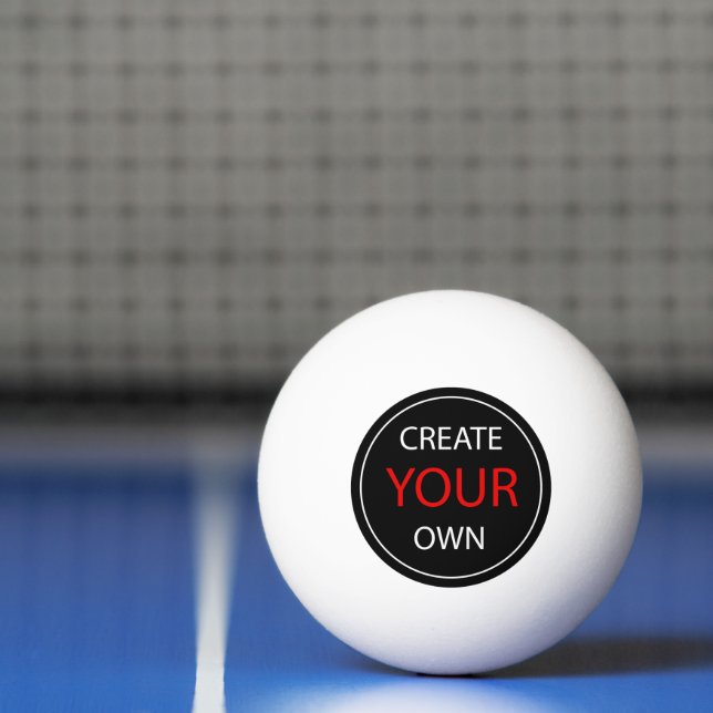 Create Your Own - Personalised, branded / Custom Ping Pong Ball (Net)