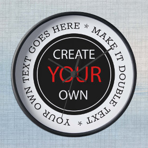 Create Your Own - Personalised, branded / Custom Round Clock
