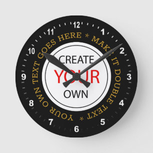 Create Your Own - Personalised, branded / Photo Round Clock