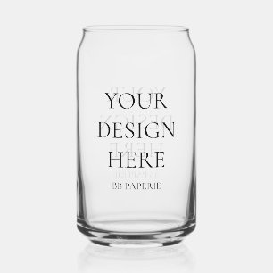 Create Your Own Personalised Can Glass