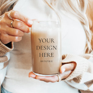 Create Your Own Personalised Can Glass