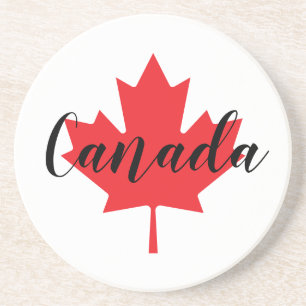 Create Your Own Personalised Canada Red Maple Leaf Coaster