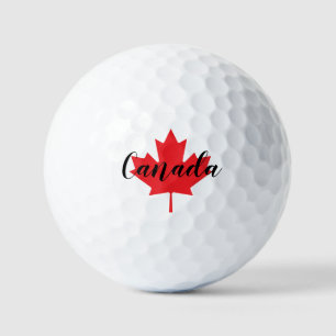 Create Your Own Personalised Canada Red Maple Leaf Golf Balls