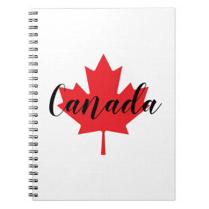 Create Your Own Personalised Canada Red Maple Leaf Notebook