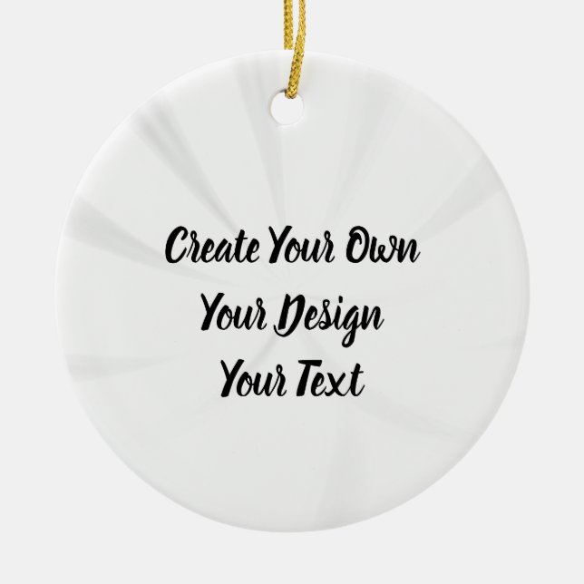 Create Your Own Personalised Ceramic Ornament (Front)