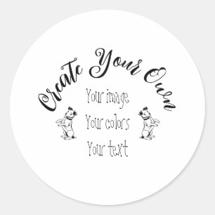 Create Your Own Personalised Classic Round Sticker