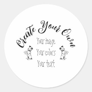 Create Your Own Personalised Classic Round Sticker