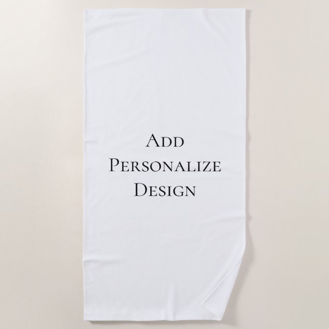 Create Your Own Personalised Custom  Beach Towel (Front)