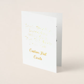 Create Your Own Personalised Custom Foil Cards