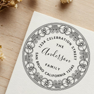 Create Your Own Personalised Custom Name & Address Self-inking Stamp