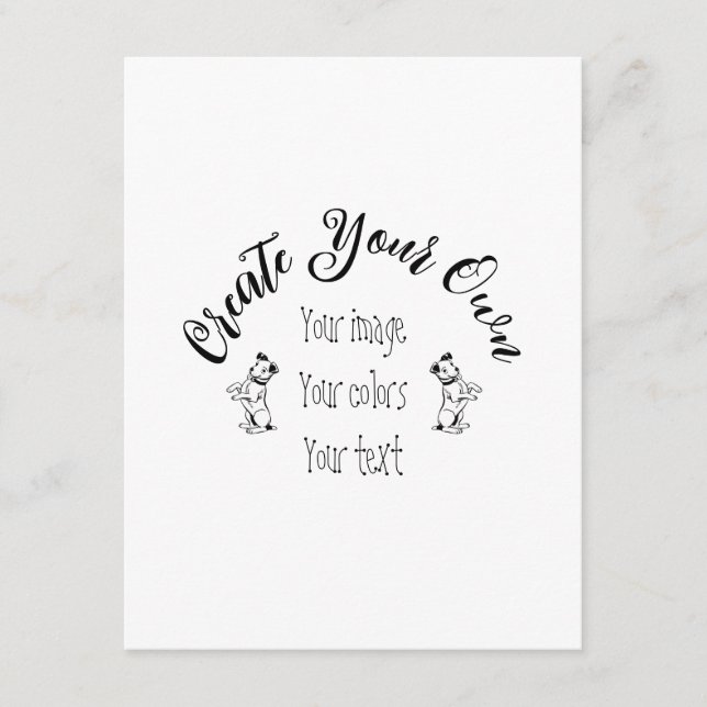 Create Your Own Personalised Enclosure Card (Front)