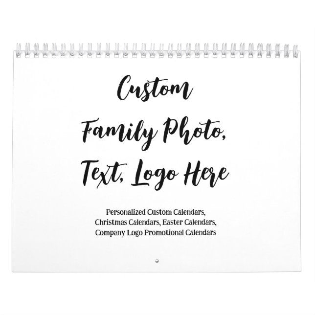 Create Your Own Personalised Family Photo Calendar (Cover)