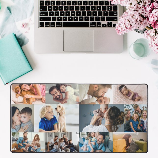 Create your Own Personalised Family Photo Collage  Desk Mat (Creator Uploaded)