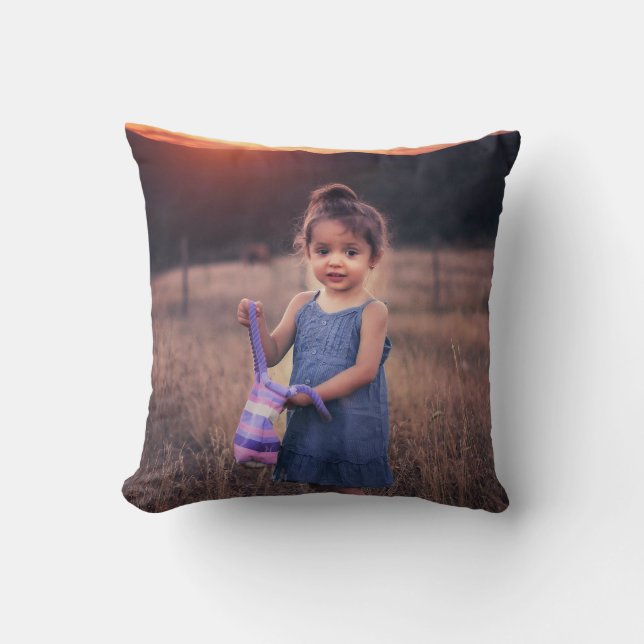 Create Your Own Personalised Family Photo Cushion (Front)