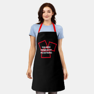 Create Your Own Personalised  Family Photo Frame  Apron