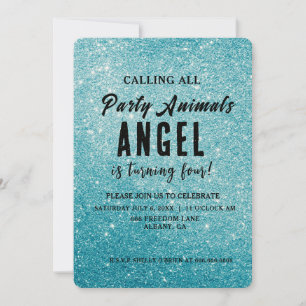 Create Your Own Personalised Glitter Invitation
